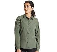 Craghoppers Damen Expert Womens Kiwi Long Sleeved Shirt Hemd mit Button-Down-Kragen, Dk Cedar Grn, 8