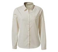 Craghoppers - Women's Kiwi II L/S Shirt - Bluse, Gr. S 36, beige/grau (Seasalt)