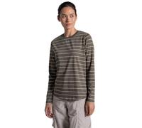 Craghoppers - Women's Nosilife Akona Longsleeve - Longsleeve, Gr. XXL 44, braun/grau (WildOliveStripe)