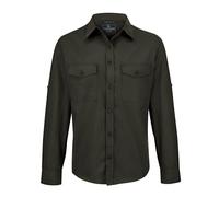 Craghoppers Herren Expert Kiwi L/S Shirt Hemd Mit Button-Down-Kragen, Dunkles Zederngrün, 46 EU
