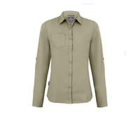 CRAGHOPPERS EXPERT WOMENS KIWI LONG SLEEVED SHIRT S PEBBLE