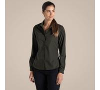 Craghoppers Langärmeliges Expert Kiwi-Shirt Damen - Dark Cedar Green , S (EU)