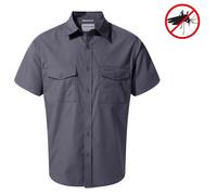 Craghoppers NosiDefence Kiwi Shirt Kurzarm Hemd Herren Insektenabwehr Ombre Blue L
