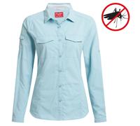 Craghoppers NosiLife Adventure Langarm Hemd Damen Insektenabweisend, Größe:50, Farbe:Sky Blue