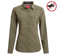 Craghoppers Nosilife Adventure Bluse Damen Insektenabwehr Wild Olive 48