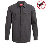 Craghoppers Nosilife Adventure Hemd Herren Insektenabwehr Black Pepper 3XL
