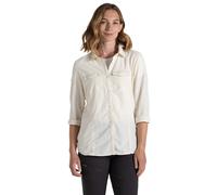 Craghoppers Nosilife Adventure III Langarm Bluse Damen Funktionsbluse 42 Damen weiß