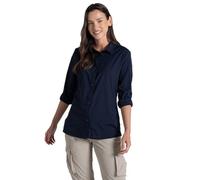 Craghoppers - Women's Nosilife Freeda Langarm Bluse - Bluse, Gr. L 40, blau (BlueNavy)