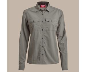 Craghoppers Nosilife Loukkos Adventure Bluse Damen Insektenabwehr Vert 46