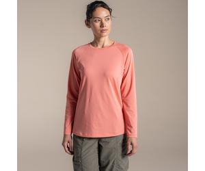Craghoppers Nosilife Nour Langarmshirt Damen Insektenabwehr SpecdApricot 44