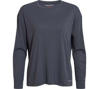 Craghoppers - Women's Nosilife Solarshield+ L/S T-Shirt - Longsleeve, Gr. L 42, blau/grau (Anthracite)