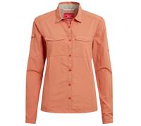 Craghoppers NosiLife Womens Adventure III Long Sleeved Shirt red sandstone - Größe 18 UK Damen