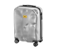 Crash Baggage - ICON Cabin, Hartpolycarbonat Koffer, Handgepäck, Trolley Abmessungen 55 x 40 x 22 cm, Fassungsvermögen 35 Liter, Silber Farbe