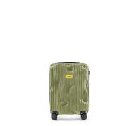 CRASH BAGGAGE Stripe Trolley Koffer, Oliv/Blatt für mich (Leaf It to Me), Small