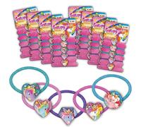 CRAZE GALUPY UNICORN Haargummis Kinder, 40x Mädchen Haargummis im Galupy Einhorn Design - Haarbänder Mädchen