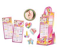 CRAZE Klebeohrringe Mädchen GALUPY Selbstklebende Ohrringe für Mädchen Kinderschmuck Unicorn Einhorn Ohrringe Sticker Earrings 3D Aufkleber