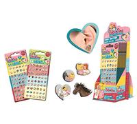 CRAZE Sticker Earrings BIBI & Tina Selbstklebende Ohrringe für Kinder Kinderschmuck Schmuck 10631, Verschiedene Motive