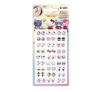 CRAZE STICKER EARRINGS Hello Kitty - Klebeohrringe Mädchen, Ohrringe zum aufkleben mit Hello Kitty-Motiv, Mädchen Kinderschmuck