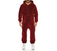Crazy Age Damen Jumpsuit aus kuscheligem Teddy Fleece | Overall | Ganzkörperanzug Flauschig |Homewear