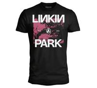 Crazy For Rock Linkin Park Herren-T-Shirt aus Baumwolle, weich und atmungsaktiv, musikalisches Herren-T-Shirt mit originellem und strapazierfähigem Druck, Unisex für Erwachsene und Jungen, Schwarz , S