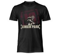CRAZY FOR ROCK Linkin Park T-Shirt, offizielles Vintage-Meteora-Design, Unisex, Baumwolle, reguläre Passform, für Erwachsene und Jungen, Schwarz , XXL