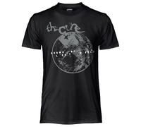 CRAZY FOR ROCK The Cure Herren-T-Shirt aus Baumwolle, weiches und atmungsaktives schwarzes T-Shirt, musikalisches Herren-T-Shirt mit originellem und strapazierfähigem Druck, Unisex für Erwachsene und