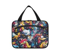 Crazy Fun Kulturbeutel zum Aufhängen mit Hühnerbeinen, für Reisen, Damen, mit Haken, waschbar, Designer-Kulturbeutel für Herren, Camping, Cartera para maquillaje L