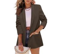 Crazy Grid Damen Business Freizeit Blazer Jacke Mode mit gefütterter Arbeit Professioneller Anzugjacke, XXL