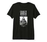 Crazy Horse-Lakota Häuptling-Krieger-Sioux-Indianer Premium T-Shirt