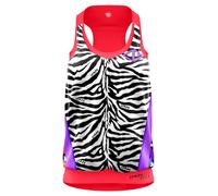 Crazy Idea Damen Tank-Top Crazy Idea Top Break Black/Zebra L