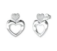 Crazy In Love Herz-Ohrringe aus Stahl JUBE05209JWRHT/U