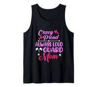 Crazy Proud Always Loud Color Guard Mama Mama Mutter Tank Top
