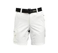 crazy4sailing Unisex Deck Segel-Shorts - schnelltrocknend, Ultraleicht & Stretchy, UPF 40 Schutz, Abriebfest verstärkter Sitz, praktische Taschen, elastischer Bund inkl. Gürtel Weiß L