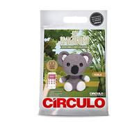 CRCULO Amigurumi Häkelset - Safari - Alles inklusive, einfache Anleitung - Tierhäkelset - Premium Amigurumi Garn für Koala