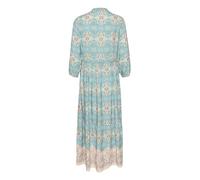 Cream Kleid CRAlora Damen Kleid 3/4 Arm Print Maxikleid Casual Maxi A-Linie Boho L/XL, Turquise Tile Print