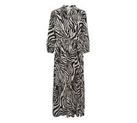 Cream Kleid CRAlora Damen Kleid 3/4 Arm Print Maxikleid Casual Maxi A-Linie Boho S/M, Wild Animal Stripes