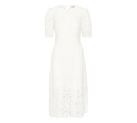 Cream Kleid CREbana Damen Kleid Spitze Kurzarm Rundhals Abendkleider Midi Elegant Cocktailkleider Spitzenkleid Snow White 44