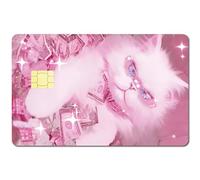 CREATCABIN 4 Stück Kreditkarten Skin Debitkarten Aufkleber Banknoten Katze Kreditkarten Dekors Schlanker Wasserdichter Bankkarten Schutz Aufkleber Für Kreditkarteninhaber 5.4x8.6cm