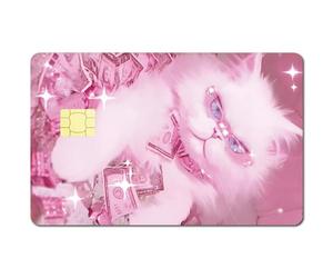 CREATCABIN 4 Stück Kreditkarten Skin Debitkarten Aufkleber Banknoten Katze Kreditkarten Dekors Schlanker Wasserdichter Bankkarten Schutz Aufkleber Für Kreditkarteninhaber 5.4x8.6cm