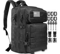 Createy Militär-Rucksack, 45 l, große Armee-Tasche, 3 Tage Assault Pack Molle-Tasche