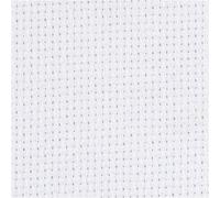 Creativ Company Aida-Stoff, Größe 50x50 cm, 70 Kästchen pro 10 cm, Weiß, 1 Stk