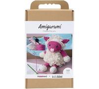 Creativ Company Amigurumi DIY Häkelset (Schaf - Pink, Creme)