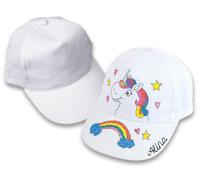 creativ company Baseballcap zum Bemalen, Cap & Blankomaterial & Textilien, Setgröße: 12 Stück