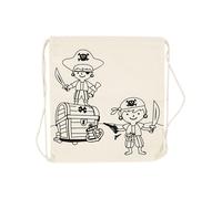 Creativ Company Color your own Cotton Gym Bag Pirates