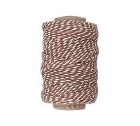 Creativ Company Cotton cord Brown/White 50m