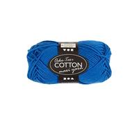 Creativ Company Cotton yarn Size 8/8 L: 80-85 M Cobalt Blue - 50gr.