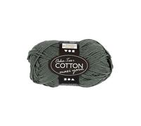 Creativ Company Cotton yarn Size 8/8 L: 80-85 M Gray - 50gr.