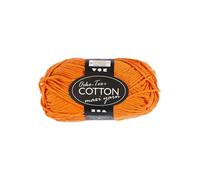 Creativ Company Cotton yarn Size 8/8 L: 80-85 M Orange - 50gr.