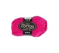 Creativ Company Cotton yarn Size 8/8 L: 80-85 M Pink - 50gr.