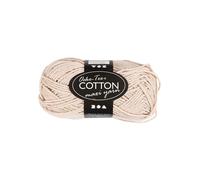 Creativ Company Cotton yarn Size 8/8 L: 80-85 M Sand color - 50gr.